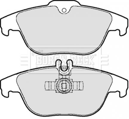 BORG & BECK Комплект тормозных колодок, дисковый тормоз BBP2062